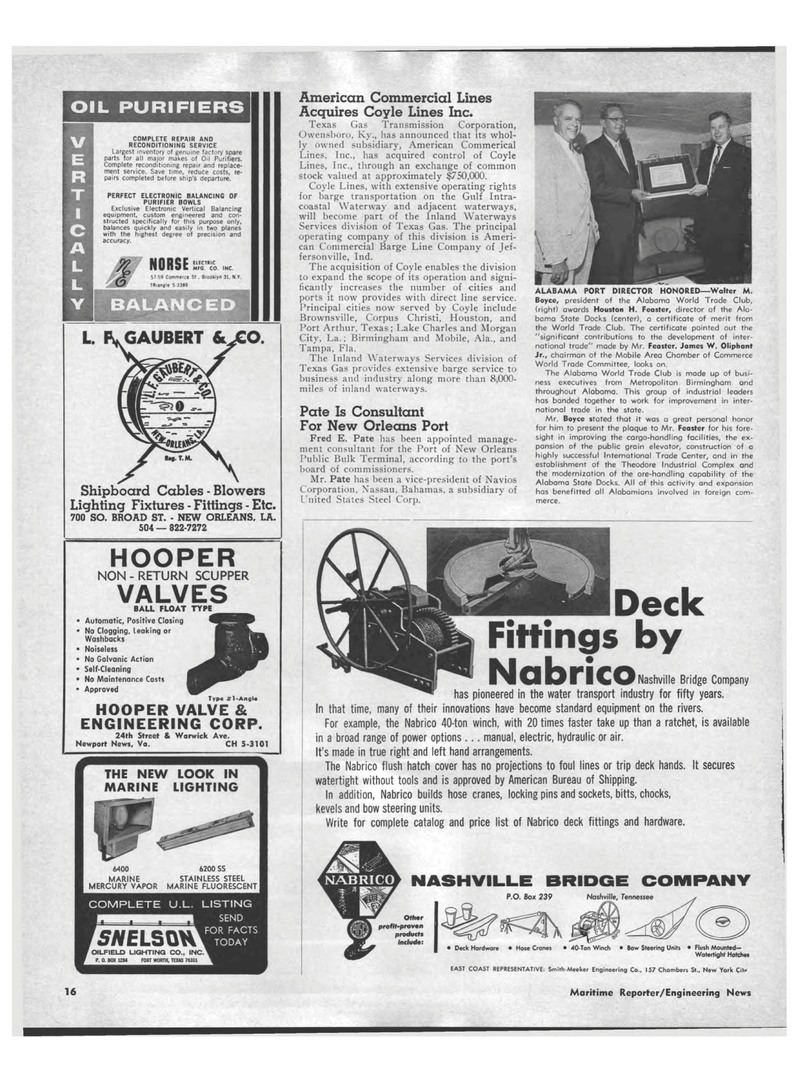 Maritime Reporter Magazine, page 14,  Sep 1969