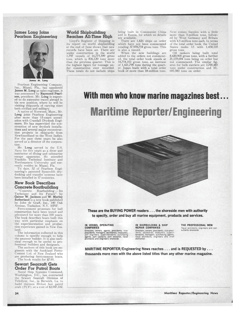 Maritime Reporter Magazine, page 32,  Sep 1969