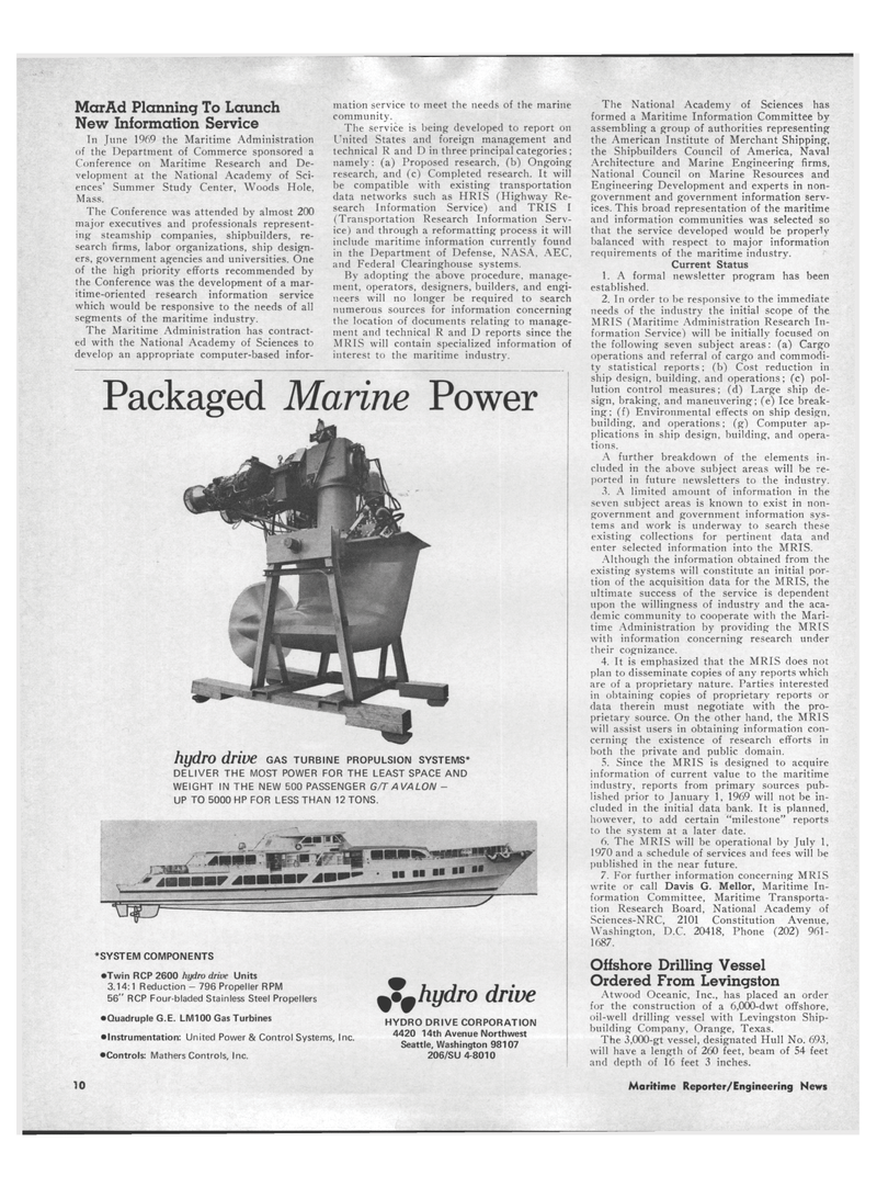 Maritime Reporter Magazine, page 8,  Apr 1970