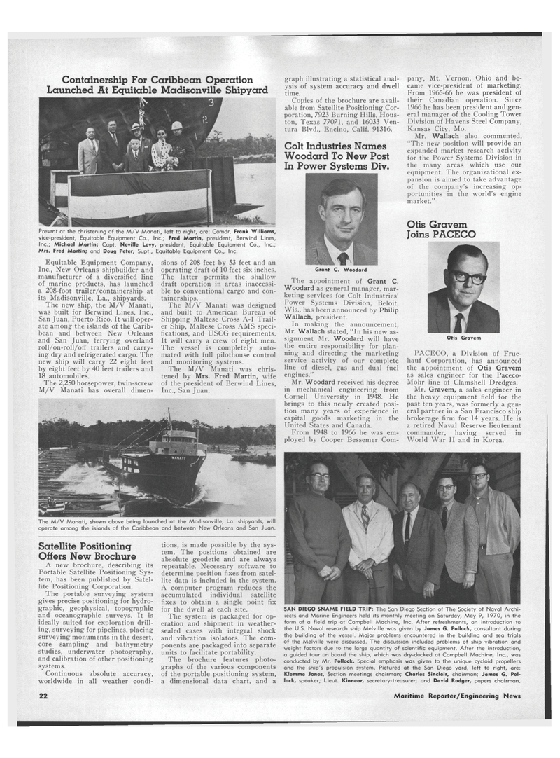 Maritime Reporter Magazine, page 20,  Jun 15, 1970