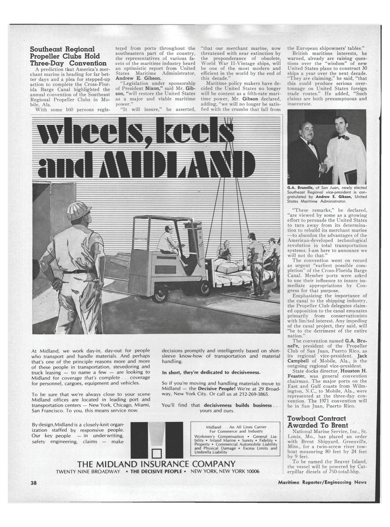 Maritime Reporter Magazine, page 36,  Jun 15, 1970