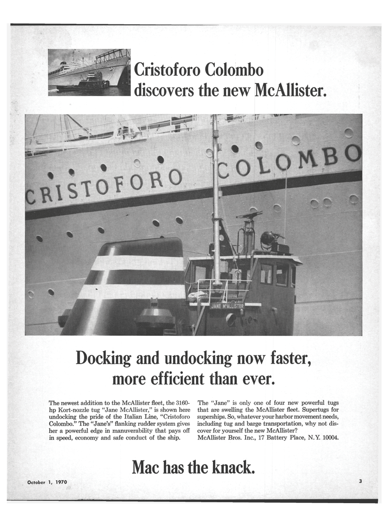 Maritime Reporter Magazine, page 1,  Oct 1970