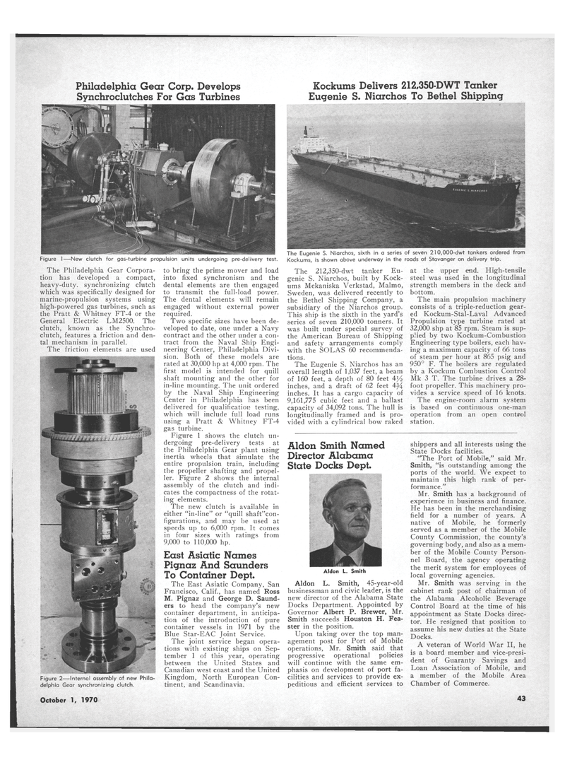 Maritime Reporter Magazine, page 41,  Oct 1970