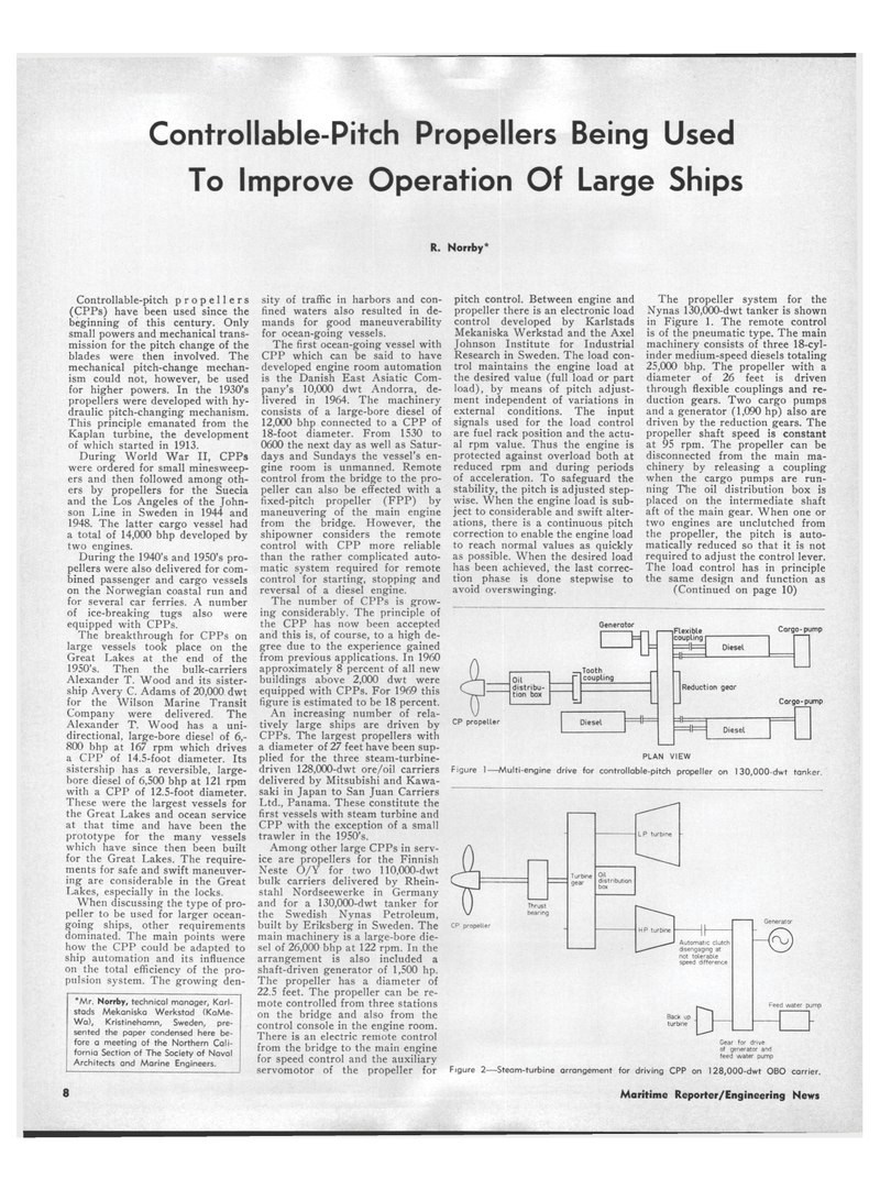 Maritime Reporter Magazine, page 6,  Oct 1970