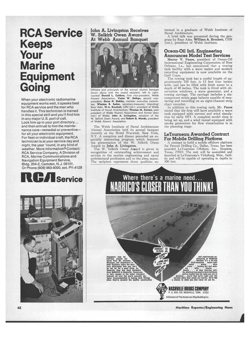 Maritime Reporter Magazine, page 40,  Dec 15, 1970