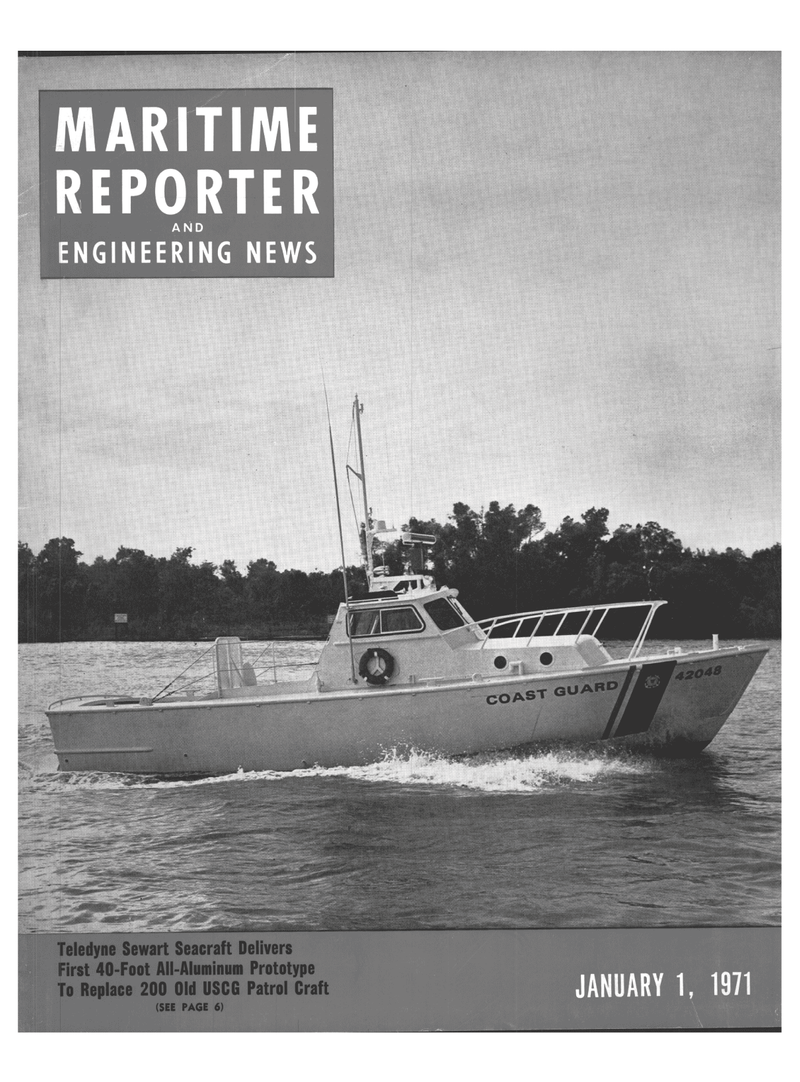 Maritime Reporter Magazine Cover Jan 1971 - 