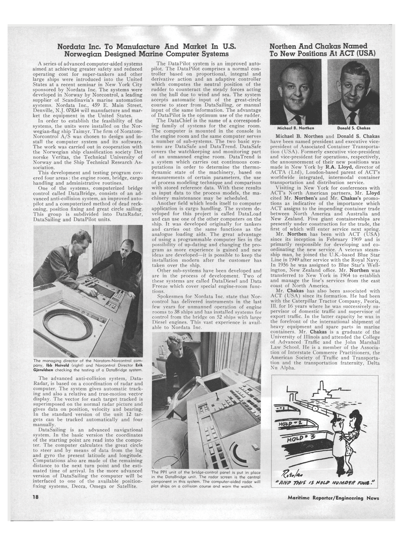 Maritime Reporter Magazine, page 16,  Jan 1971