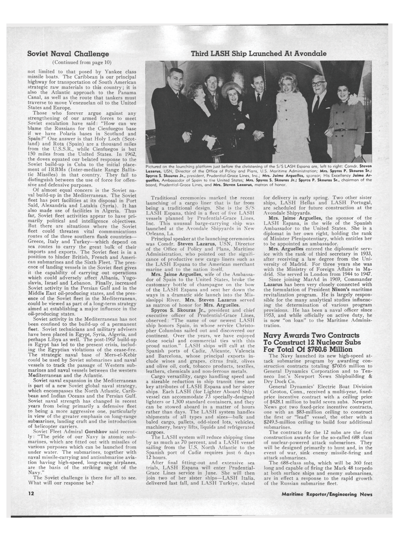 Maritime Reporter Magazine, page 10,  Feb 1971
