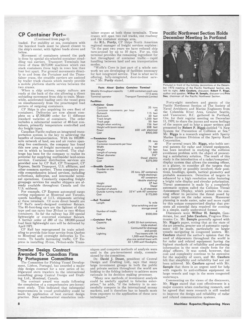 Maritime Reporter Magazine, page 6,  Feb 1971