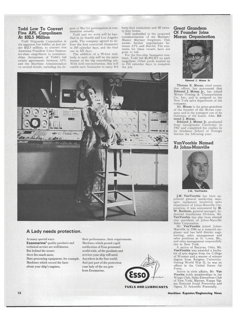 Maritime Reporter Magazine, page 10,  Mar 1971
