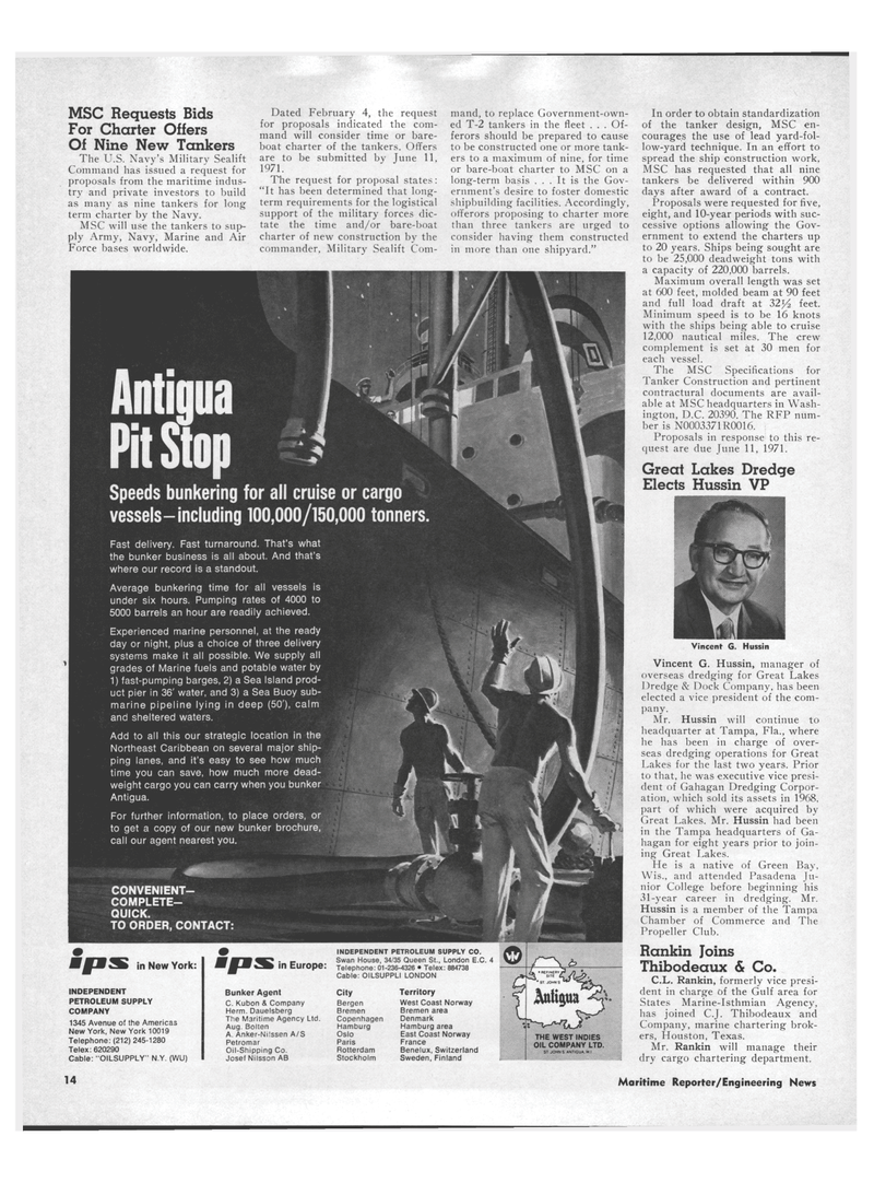Maritime Reporter Magazine, page 12,  Mar 1971