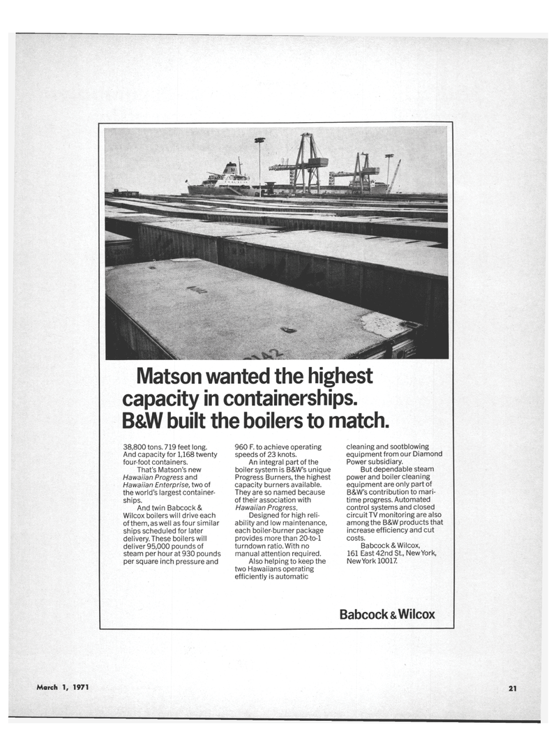 Maritime Reporter Magazine, page 19,  Mar 1971