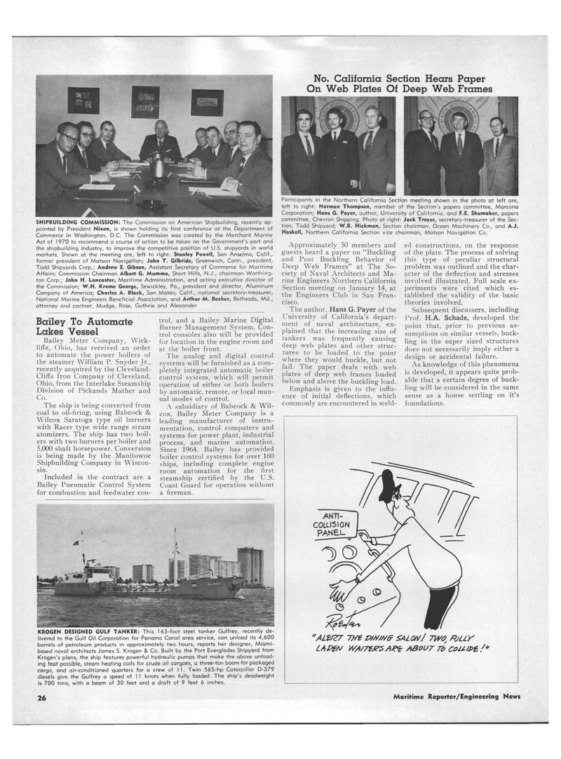Maritime Reporter Magazine, page 24,  Mar 1971