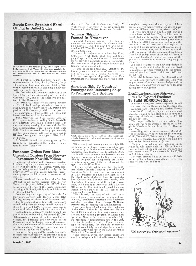 Maritime Reporter Magazine, page 35,  Mar 1971