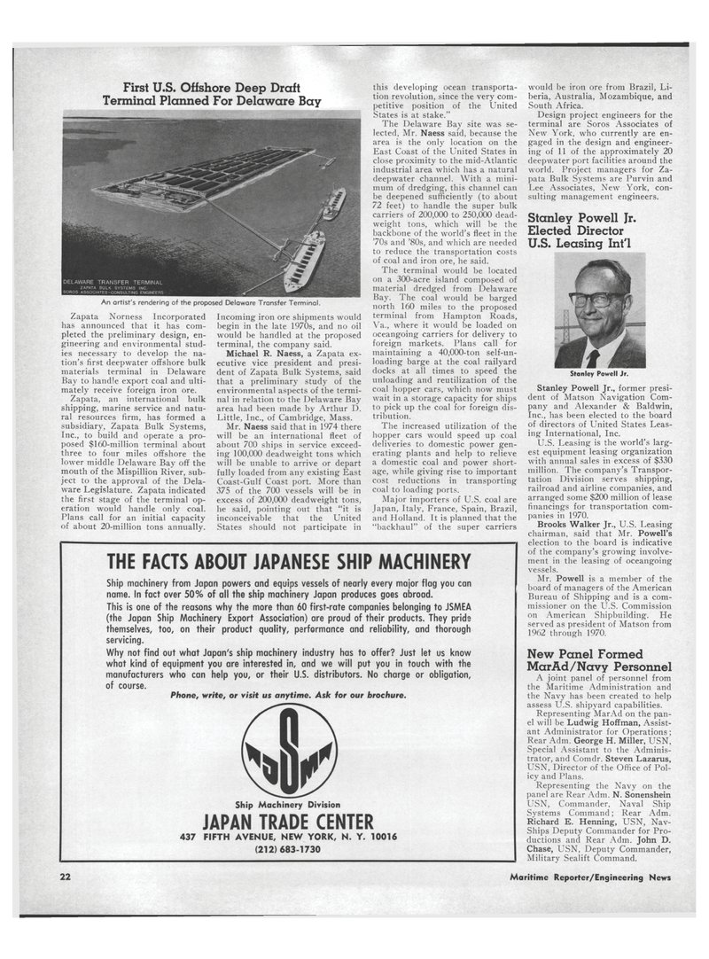Maritime Reporter Magazine, page 20,  Mar 15, 1971
