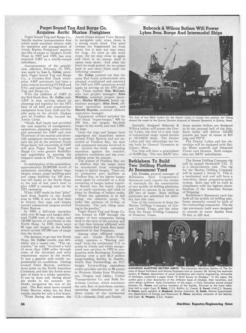 Maritime Reporter Magazine, page 22,  Mar 15, 1971
