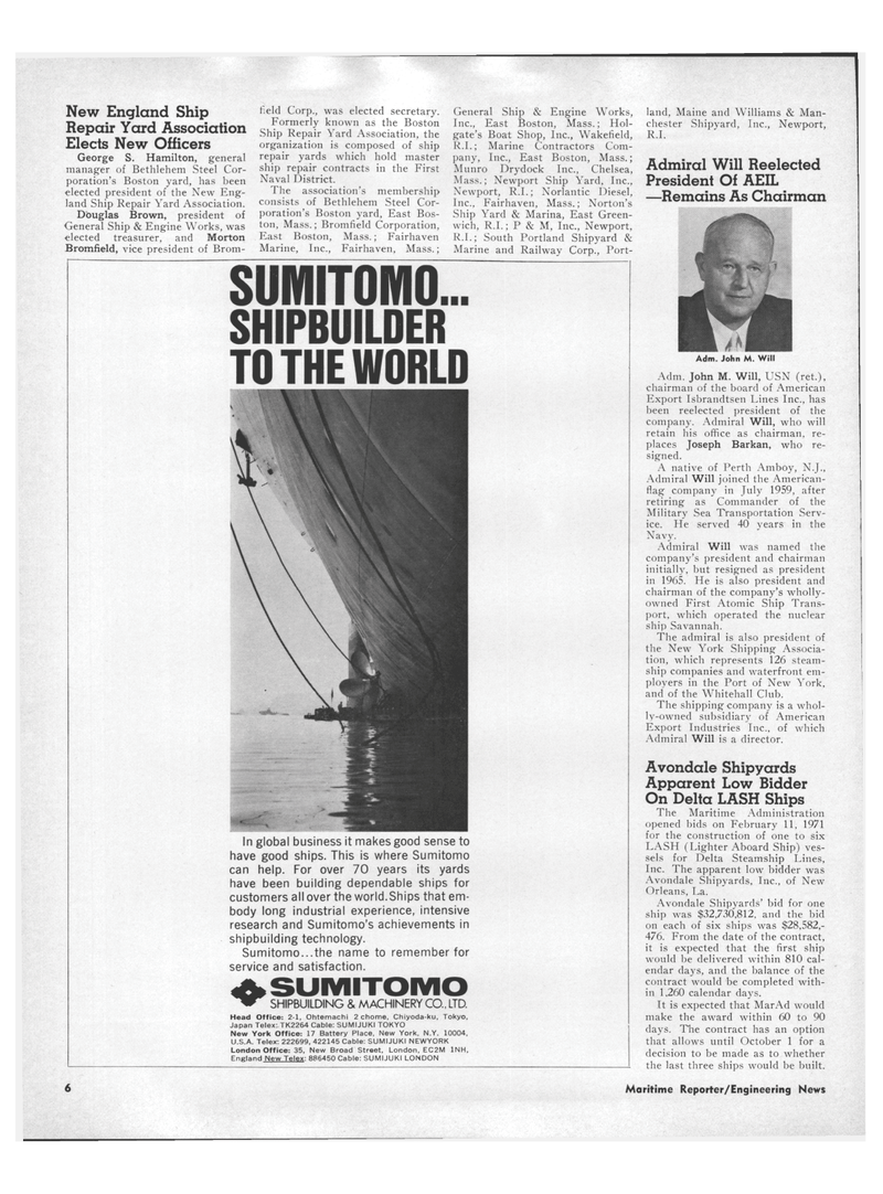 Maritime Reporter Magazine, page 4,  Mar 15, 1971