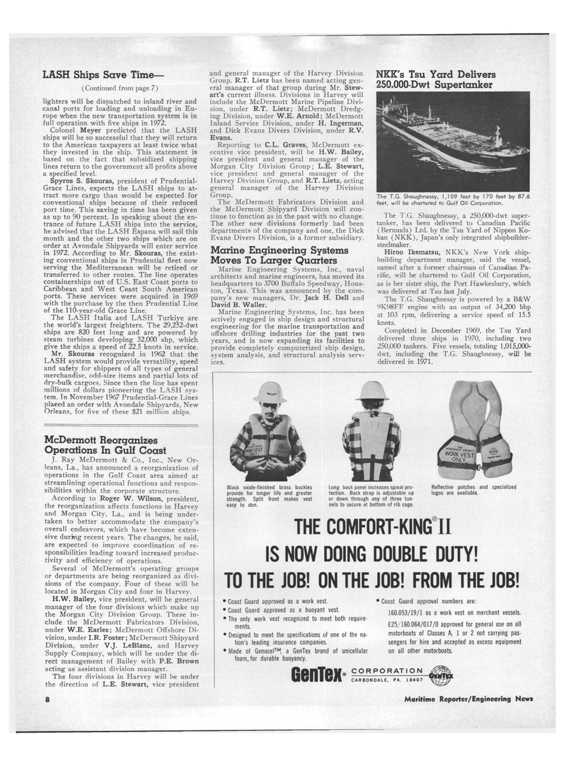 Maritime Reporter Magazine, page 6,  Apr 1971