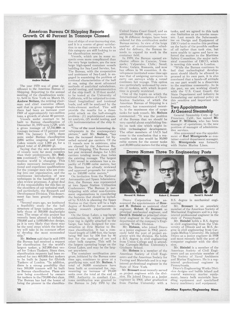 Maritime Reporter Magazine, page 8,  Apr 15, 1971