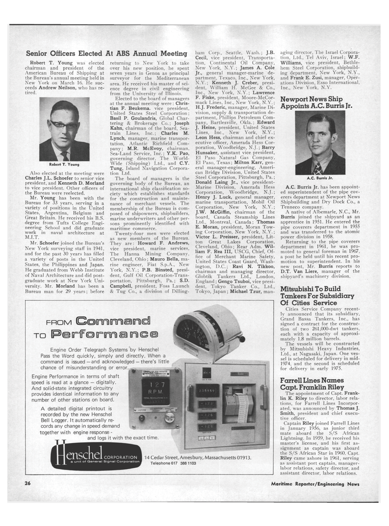Maritime Reporter Magazine, page 24,  Apr 15, 1971