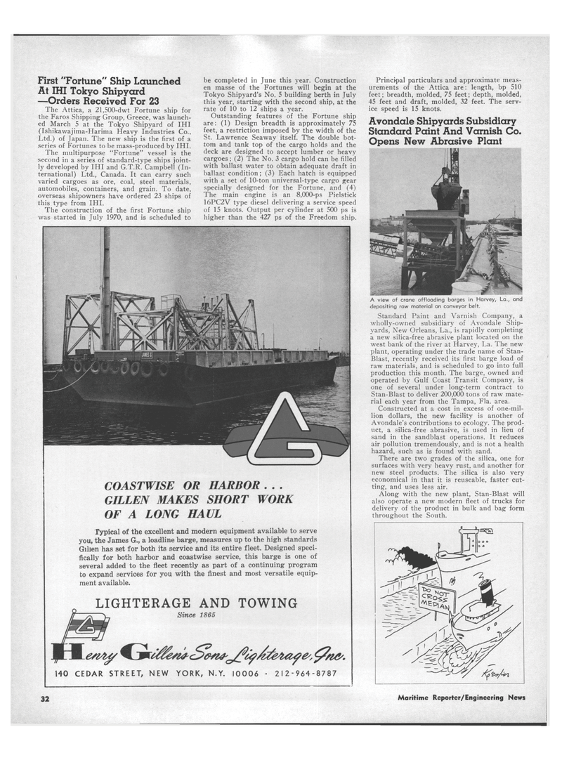 Maritime Reporter Magazine, page 30,  Apr 15, 1971