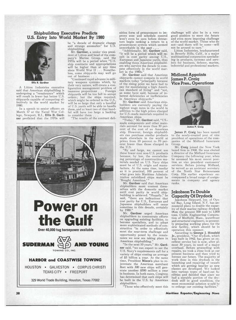 Maritime Reporter Magazine, page 36,  Apr 15, 1971