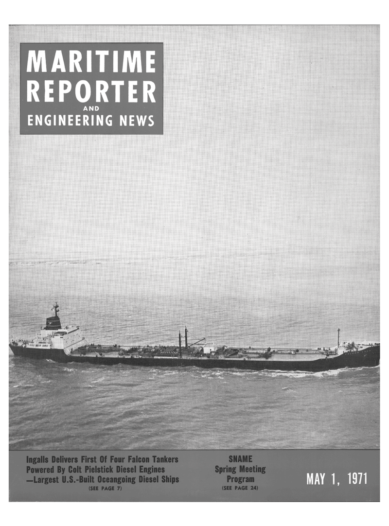 Maritime Reporter Magazine Cover May 1971 - 
