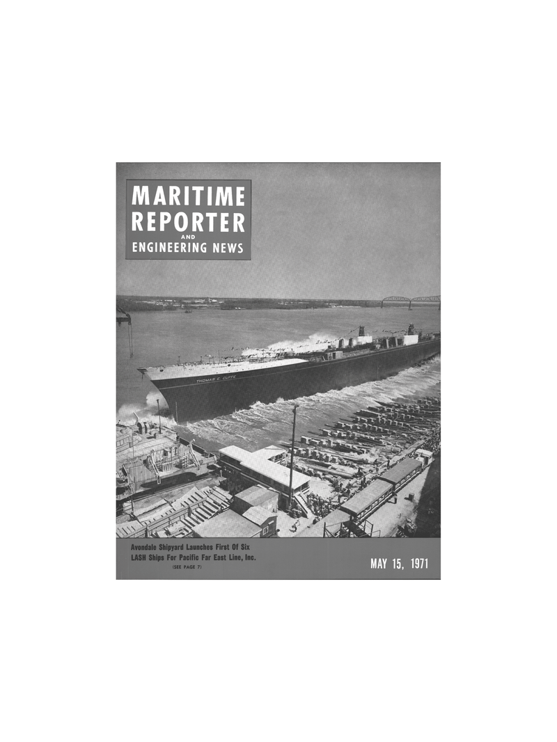 Maritime Reporter Magazine Cover May 15, 1971 - 
