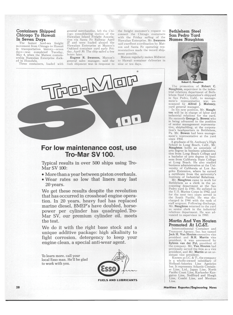 Maritime Reporter Magazine, page 26,  Jun 1971