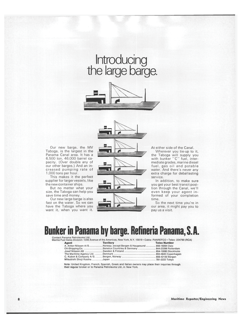 Maritime Reporter Magazine, page 6,  Jun 1971