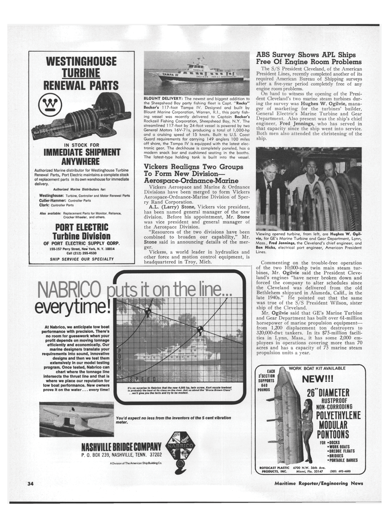 Maritime Reporter Magazine, page 32,  Jun 15, 1971