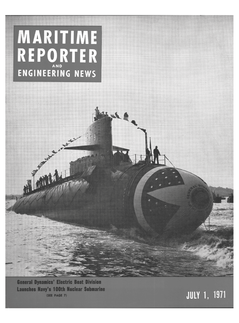 Maritime Reporter Magazine Cover Jul 1971 - 