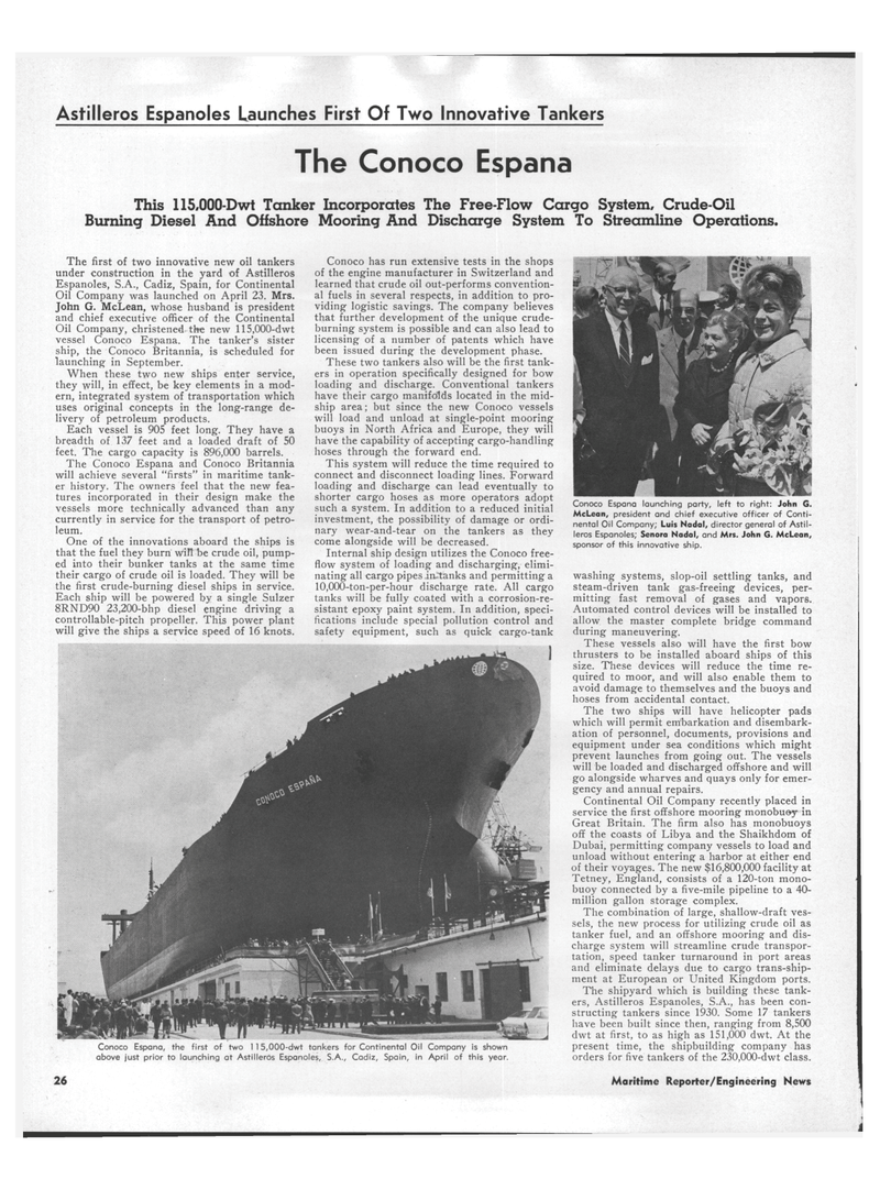 Maritime Reporter Magazine, page 20,  Jul 1971
