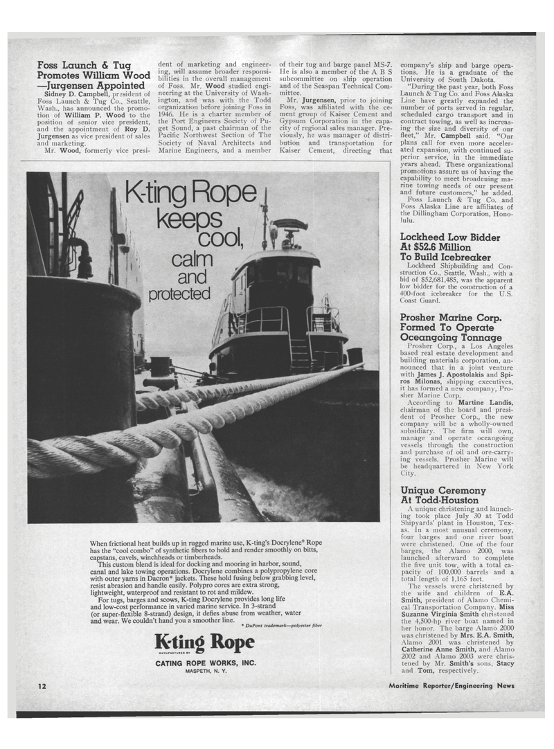 Maritime Reporter Magazine, page 10,  Sep 1971