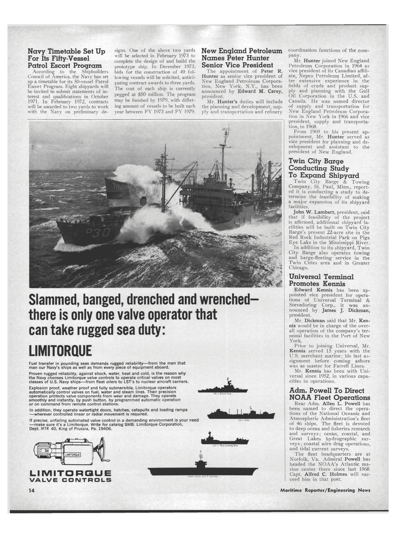 Maritime Reporter Magazine, page 12,  Sep 1971