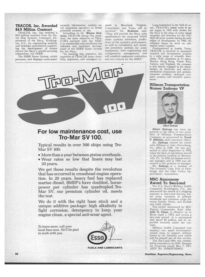 Maritime Reporter Magazine, page 18,  Sep 1971