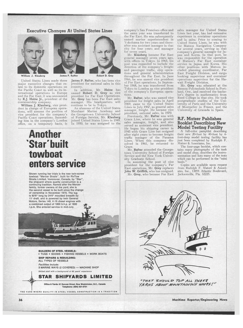 Maritime Reporter Magazine, page 4th Cover,  Sep 1971