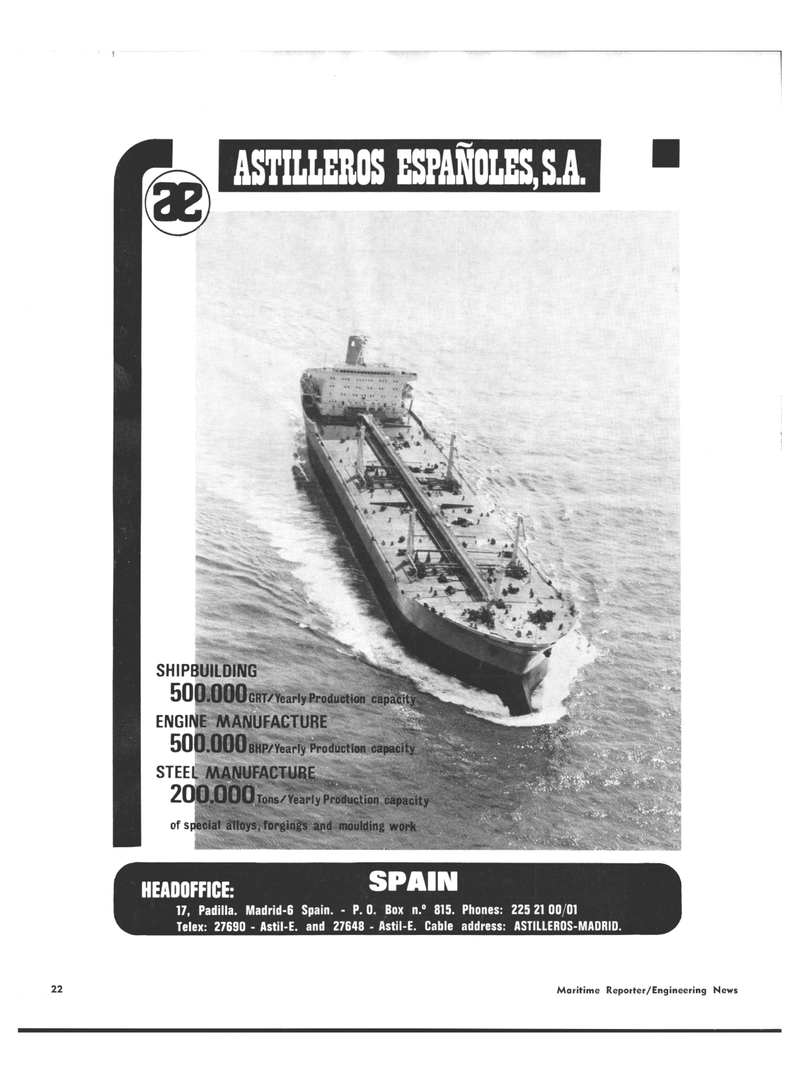 Maritime Reporter Magazine, page 20,  Oct 1971