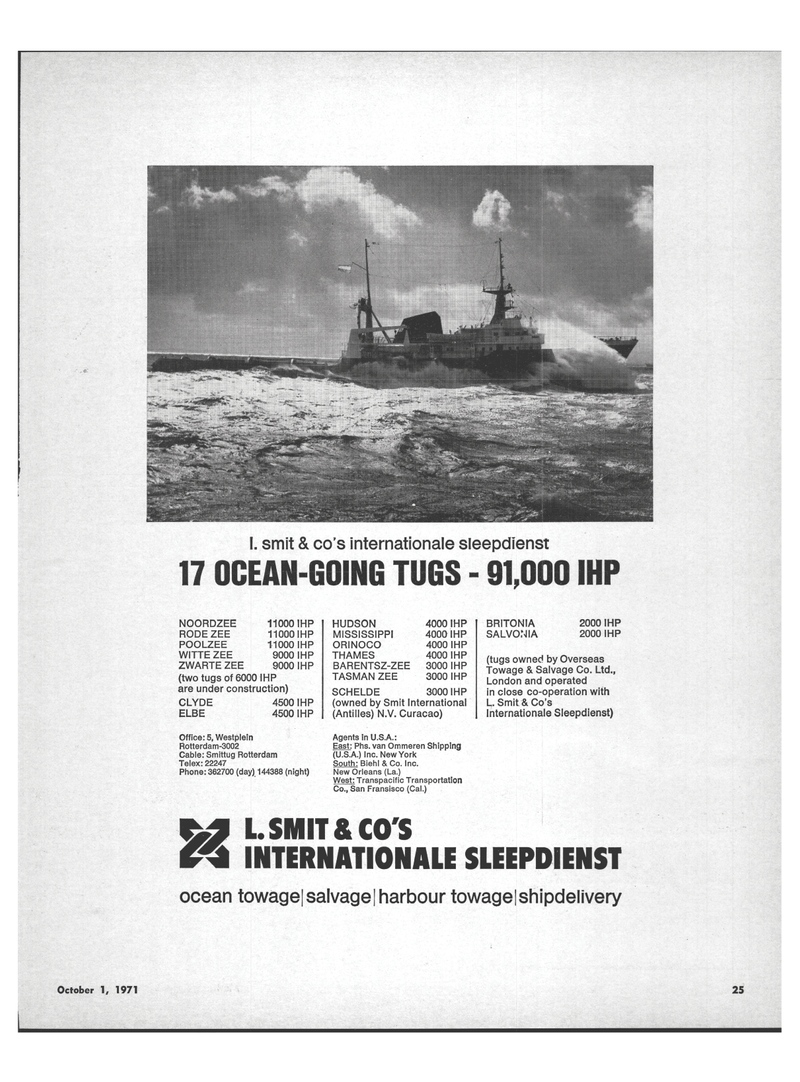 Maritime Reporter Magazine, page 23,  Oct 1971