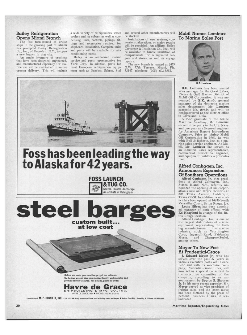 Maritime Reporter Magazine, page 3rd Cover,  Oct 1971