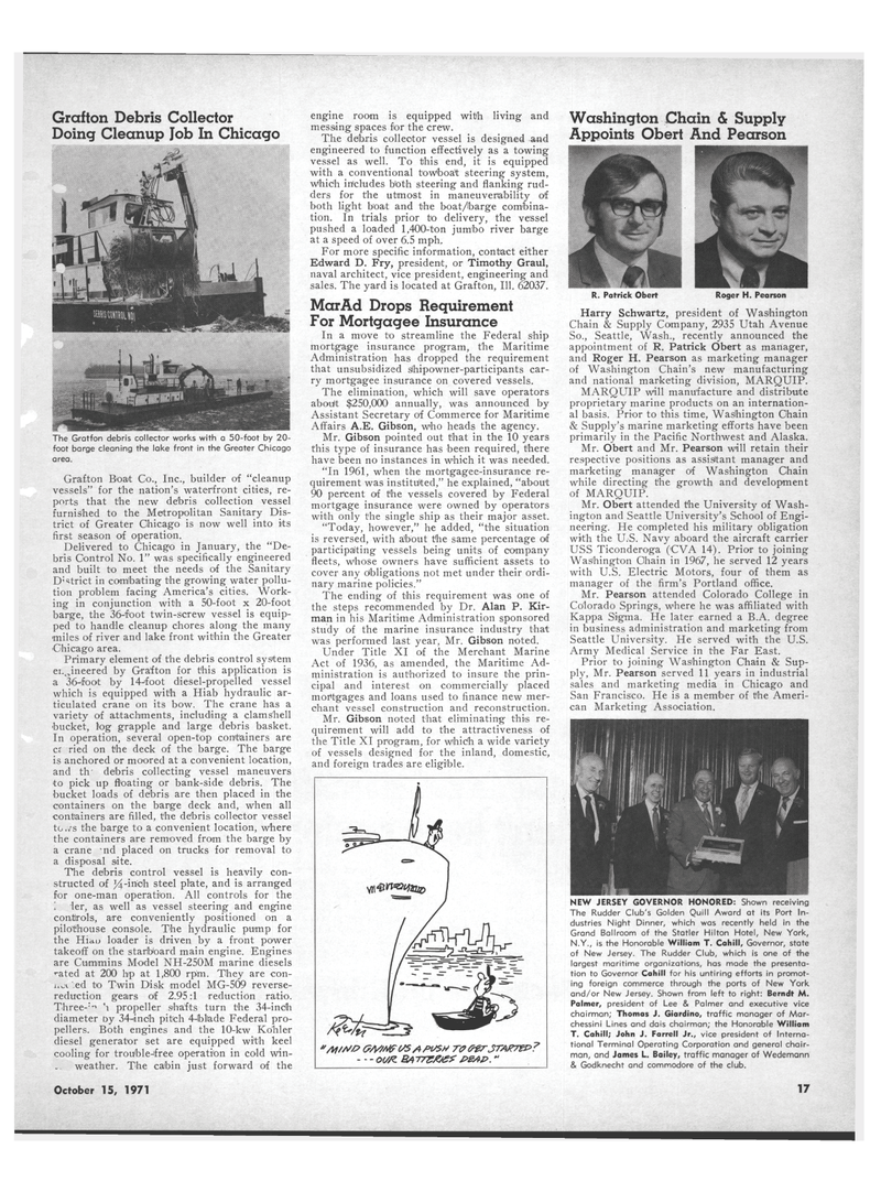 Maritime Reporter Magazine, page 13,  Oct 15, 1971