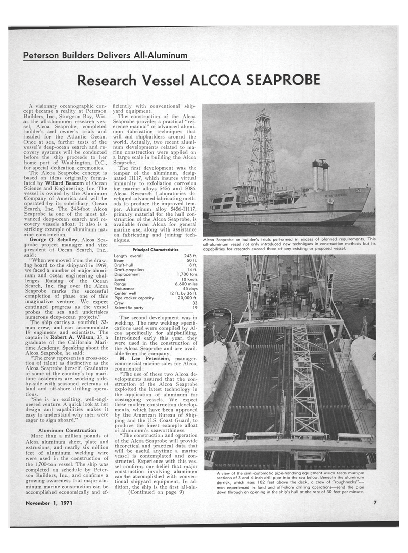 Maritime Reporter Magazine, page 5,  Nov 1971
