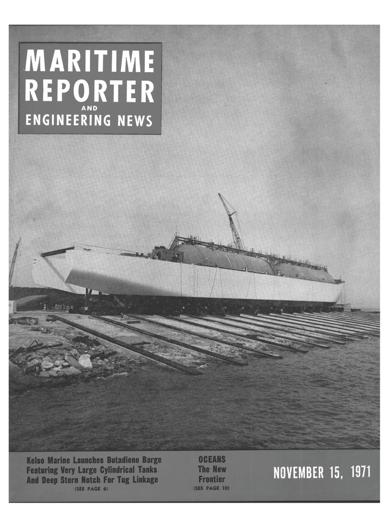Maritime Reporter Magazine Cover Nov 15, 1971 - 