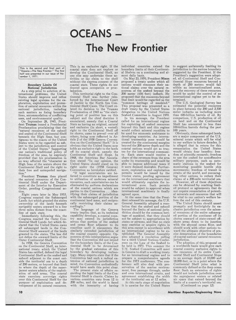 Maritime Reporter Magazine, page 8,  Nov 15, 1971