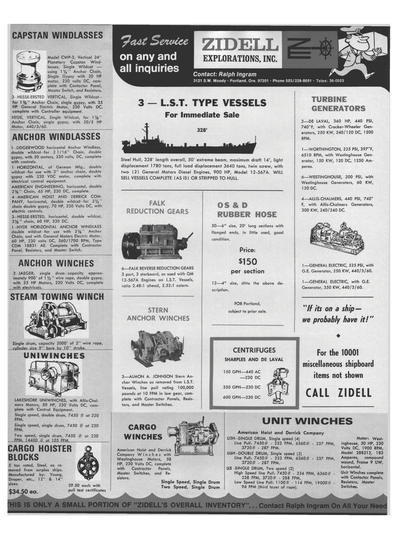 Maritime Reporter Magazine, page 42,  Nov 15, 1971
