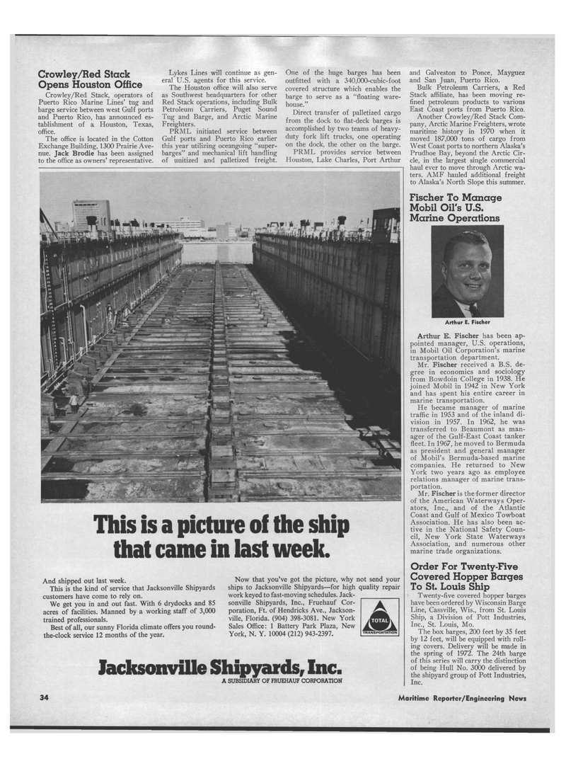 Maritime Reporter Magazine, page 32,  Dec 1971