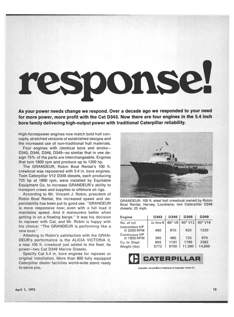 Maritime Reporter Magazine, page 11,  Apr 1972
