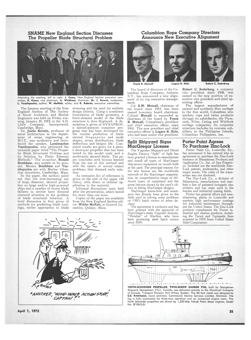 Maritime Reporter Magazine, page 25,  Apr 1972