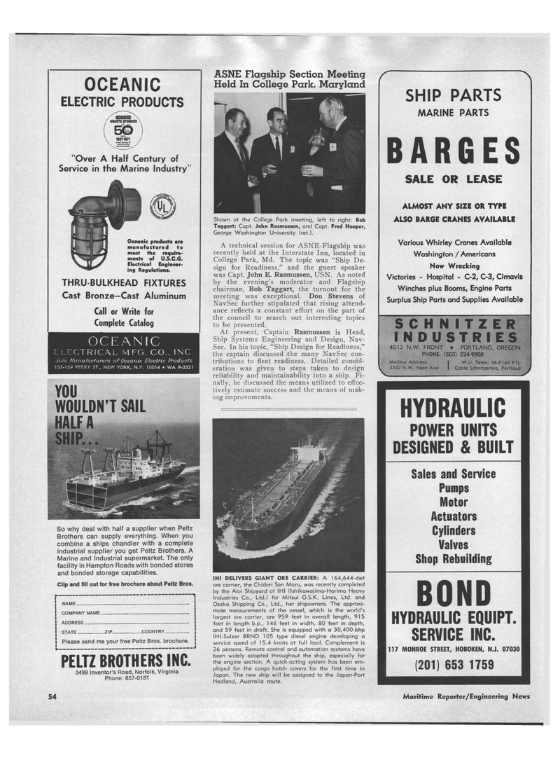Maritime Reporter Magazine, page 44,  Apr 1972