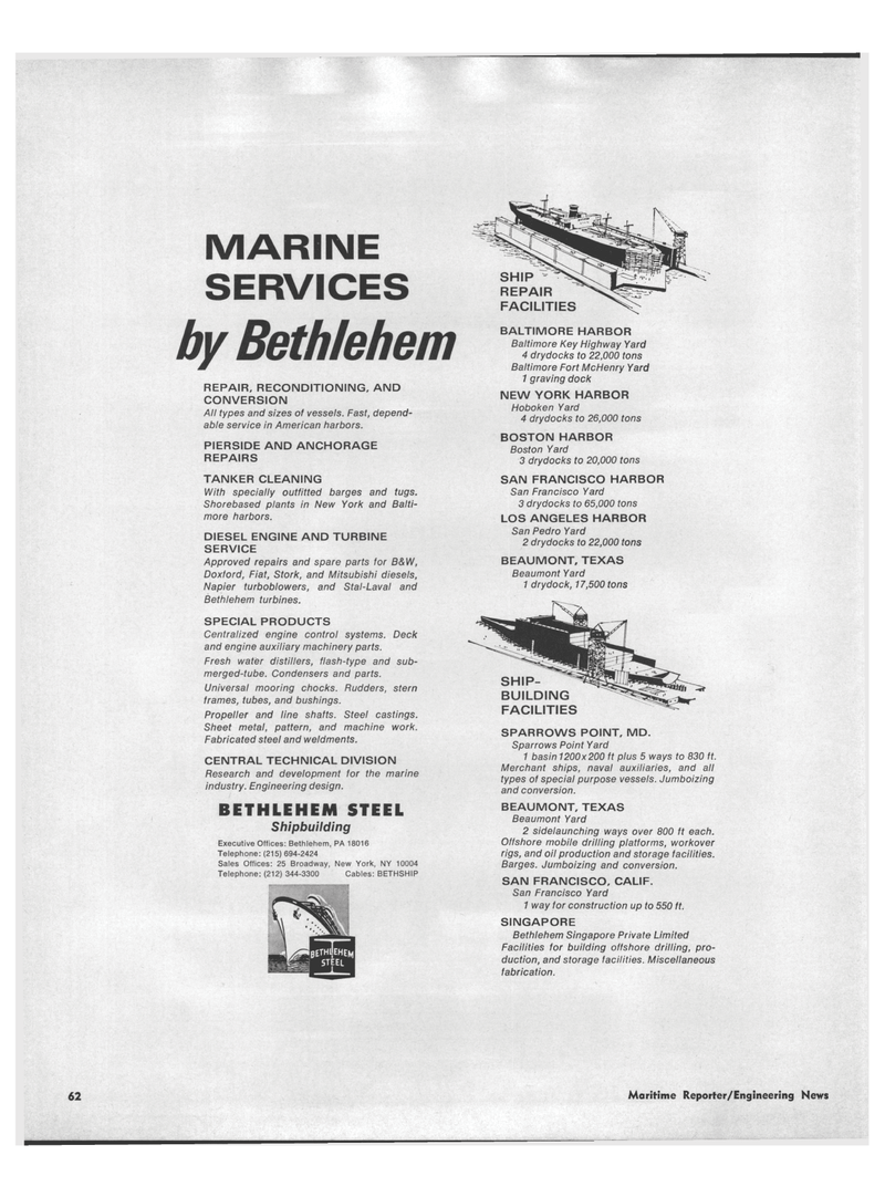 Maritime Reporter Magazine, page 4th Cover,  Apr 1972